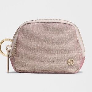 NEW** Lululemon Shimmering Pink & Gold Everywhere Nano Belt Bag Glitter